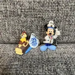 ディズニー　ミッキー　チップ　フィギュア　ボールチェーン　25周年
