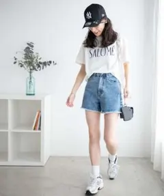 WEGOデニムブルー フリンジショートパンツ xsサイズ