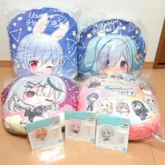 ホロライブラウンドクッション4点 アクリルプレート3点セット