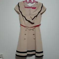 美品☆ピンキーガールズ　カシュクールワンピース　マリンのサムネイル