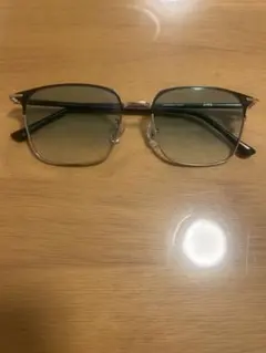 JINS Slim sheet metal サングラス　スモーキーターコイズ