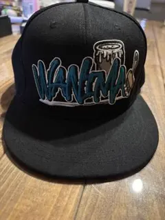 WANIMA x LEFLAH キャップ ブラック ブルー