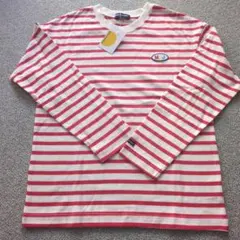 新品　タグ付き　ムージョンジョン　女の子　キッズ　長袖tシャツ 140 ボーダー