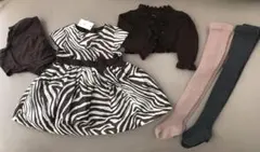 新品　ベビー　ドレス　ボレロ　タイツ　70　まとめ売り　5点セット　ハロウィン