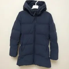 ユニクロシームレス ダウンコート ネイビー M