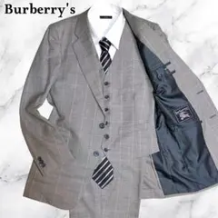 【美品】BARNEYS NEWYORK ロロピアーナメンズスーツグレーチェック 美品】BARNEYS NEWYORK ロロピアーナメンズスーツグレーチェック