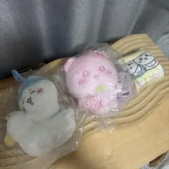 ちいかわ ハチワレ マスコット 巾着 3点セット　新品　プライズ　さくら
