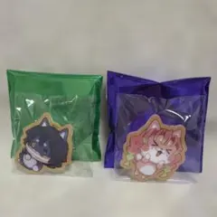 鬼滅の刃 バレンタイン 2026 アニマルクッキーバッジ 伊黒小芭内&甘露寺蜜璃