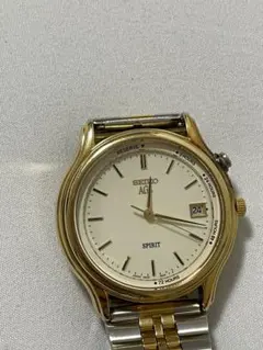 SEIKO SPIRIT AGS 腕時計 ゴールド シルバー