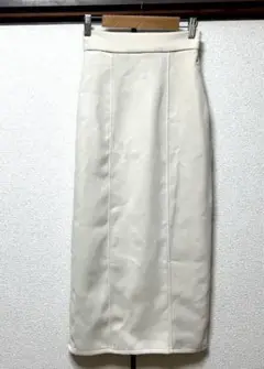 使用回数わずかな美品✨GRLグレイル　白・ホワイト　ロングスカート スリット　S