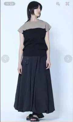 ヤマダヤ☆LASUD（ラッシュッド）2wayバイカラーサマーニット☆新品のサムネイル