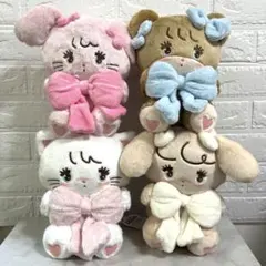 ♡本日限定価格♡ mikko 抱きしめおリボン BIG ぬいぐるみ 4種 りぼん