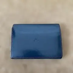Kitamura キタムラ 二つ折り財布 ネイビー レッド - メルカリ