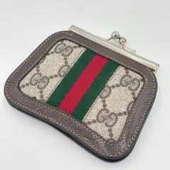 GUCCI グッチ オールドグッチ シェリーライン GG ロゴ レザー 小銭入れ GUCCI グッチ オールドグッチ シェリーライン GG ロゴ レザー