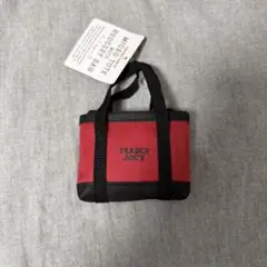 TRADER JOE'S ミニエコバッグ 赤黒