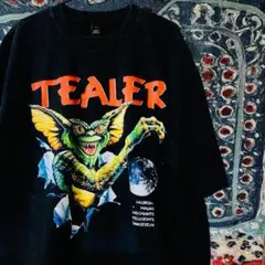 Gremlins ティーシャツ ダメージ加工 グレーブラック ハイデザイン