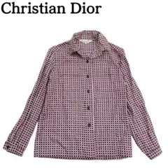 美品★Christian Diorクリスチャンディオール 長袖シャツ チェックM