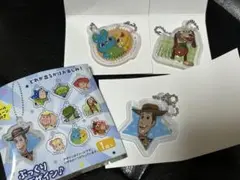 トイ・ストーリー ぷっくり3Dデザイン アクリルキーホルダー3点セット