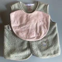 familiar タオル生地ベスト&スタイ　セット