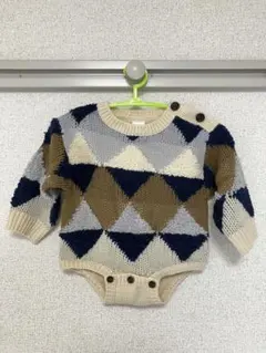 ニットロンパース トップス