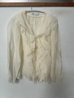 ZARA フリルブラウス