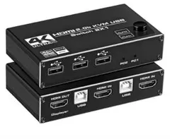 USB HDMI KVMスイッチ⭐️ケーブル付き❣️