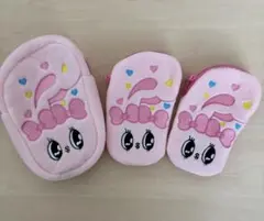 韓国限定　ダイソー　エスターバニー　 ポーチ 大１個 中2個　3個セット⑫