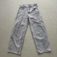 GU ローライズバギージーンズ GRAY 丈標準 Sサイズ