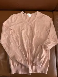 H&M BASIC ピンク 長袖カーディガン