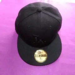 NEW ERA 59FIFTY ブラック×ブラックドジャース キャップ