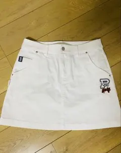 値下げ！！PEARLY GATESゴルフ レディーススカート ホワイト