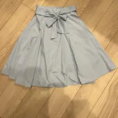 MISCH MASCH フレアスカート リボン ライトブルー Sのサムネイル