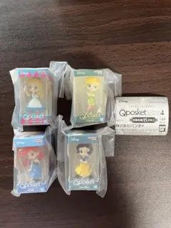 ディズニーキャラクターQposket ミニチュアコレクション4種類コンプセット