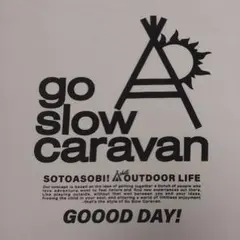 go slow caravan　ゴースローキャラバン　ロゴTシャツ　サイズ4のサムネイル