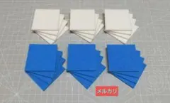 ミニ四駆ブレーキスポンジ【白3mm×12枚】【青3mm×12枚】合計24枚セットのサムネイル