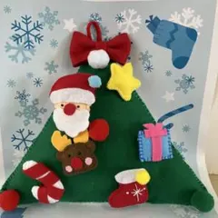 クリスマスリース(ハンドメイド)取り外しできる飾り
