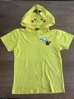 ピカチュウ フード付きTシャツ (M)