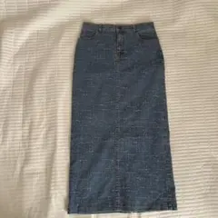 onPreview デニム タイト ロング　スカート刺繍 zara MNG