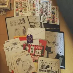 東京リベンジャーズグッズセット　ミニ色紙ステッカークリアファイルポストカード等