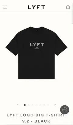 LYFT LOGO BIG T-SHIRT V.2 ブラック