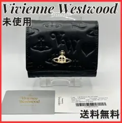 大人気 Vivienne Westwood 黒 型押し定番 折財布 金 マット - メルカリ