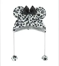 ディズニー ヒョウ柄 ファンキャップ ミニー ホワイト 白