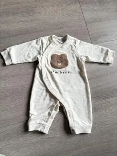 くま　ロンパース カバーオール　60 70 クマ