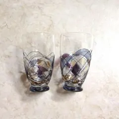 【昭和レトロ】アデリアガラスコップ2個セット