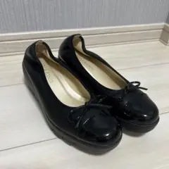 美品HILLS AVENUE ブラック 22.0cm ストレッチ素材