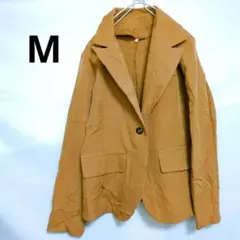 薄手　軽い　テーラードジャケット　ブラウン　М　海外　US古着