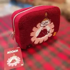 ムーミンポーチ MOOMIN もこもこポーチ　リトルミー　赤