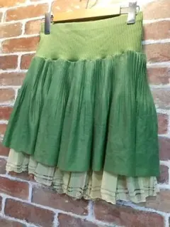 r.P.s ミニスカート グリーン/チェック