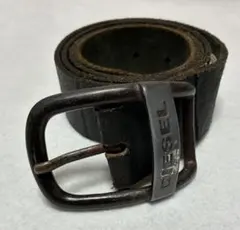 DIESEL イタリア製　ディーゼル　レザーベルト　黒　90/36 本革　牛革