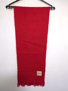 ★未使用タグ付★UP TEMPO鮮やかな赤色のフリンジ ・マフラー